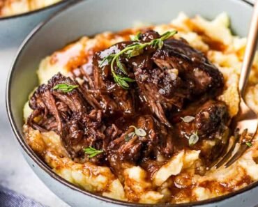 Red Wine Braised Short Ribs in Dutch Oven