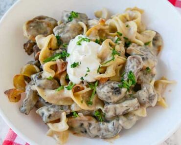 BEEF STROGANOFF CASSEROLE