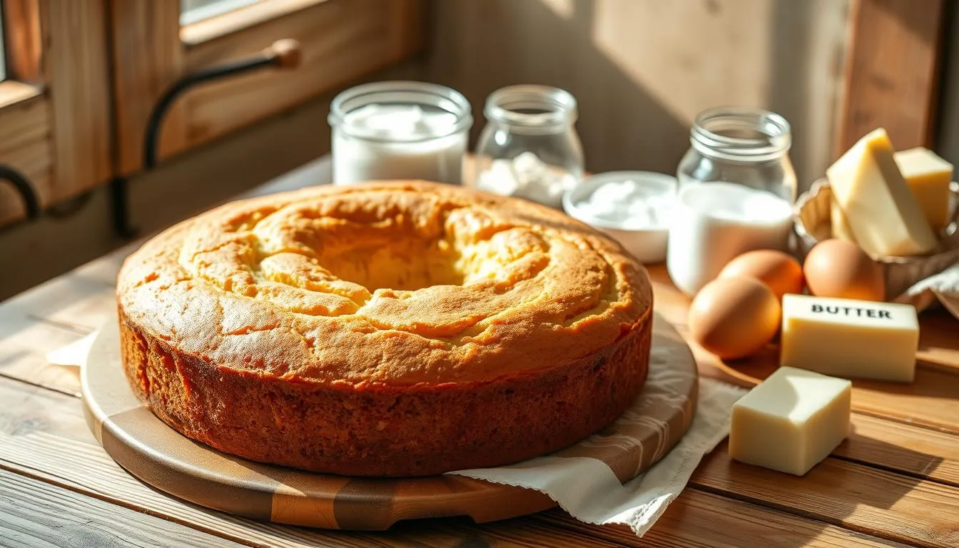 old fashioned sour cream pound cake five ingredient recipe