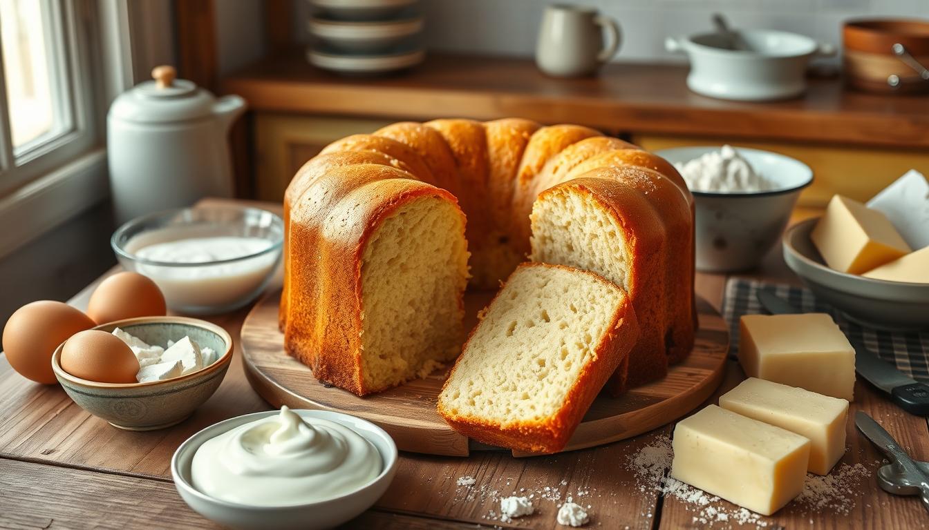 Old Fashioned Sour Cream Pound Cake 5Ingredient Recipe
