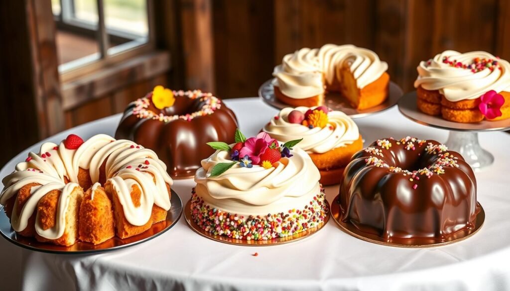 Decorated Nothing Bundt Cakes