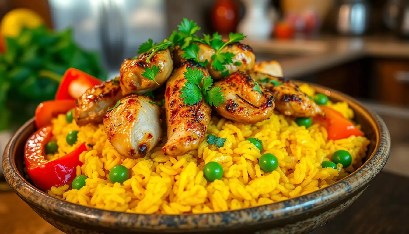 chicken and yellow rice recipe