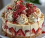 White Chocolate Strawberry Cheesecake