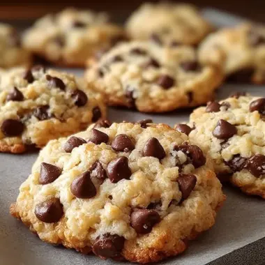 Delicious Rice Krispie chocolate chip cookies fresh out of the oven
