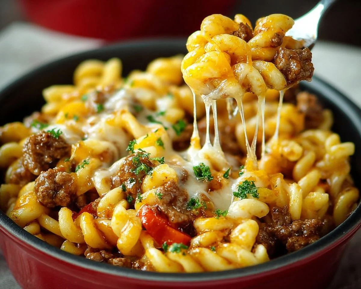 15-Minute Beefy Noodle Skillet