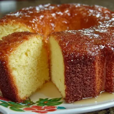 Deliciously moist 7 Up Pound Cake slice on a plate
