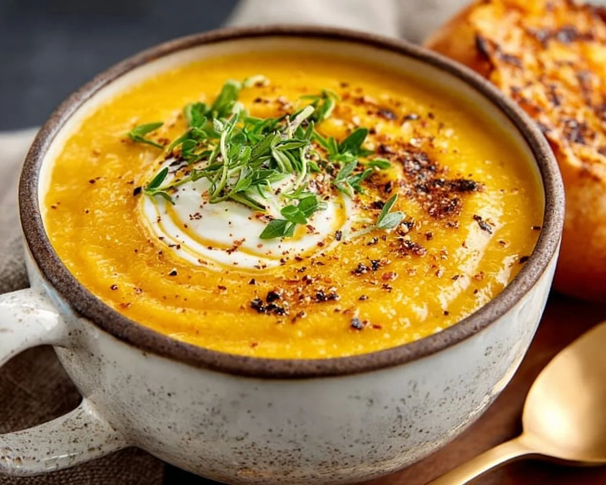 Acorn and Butternut Squash Soup