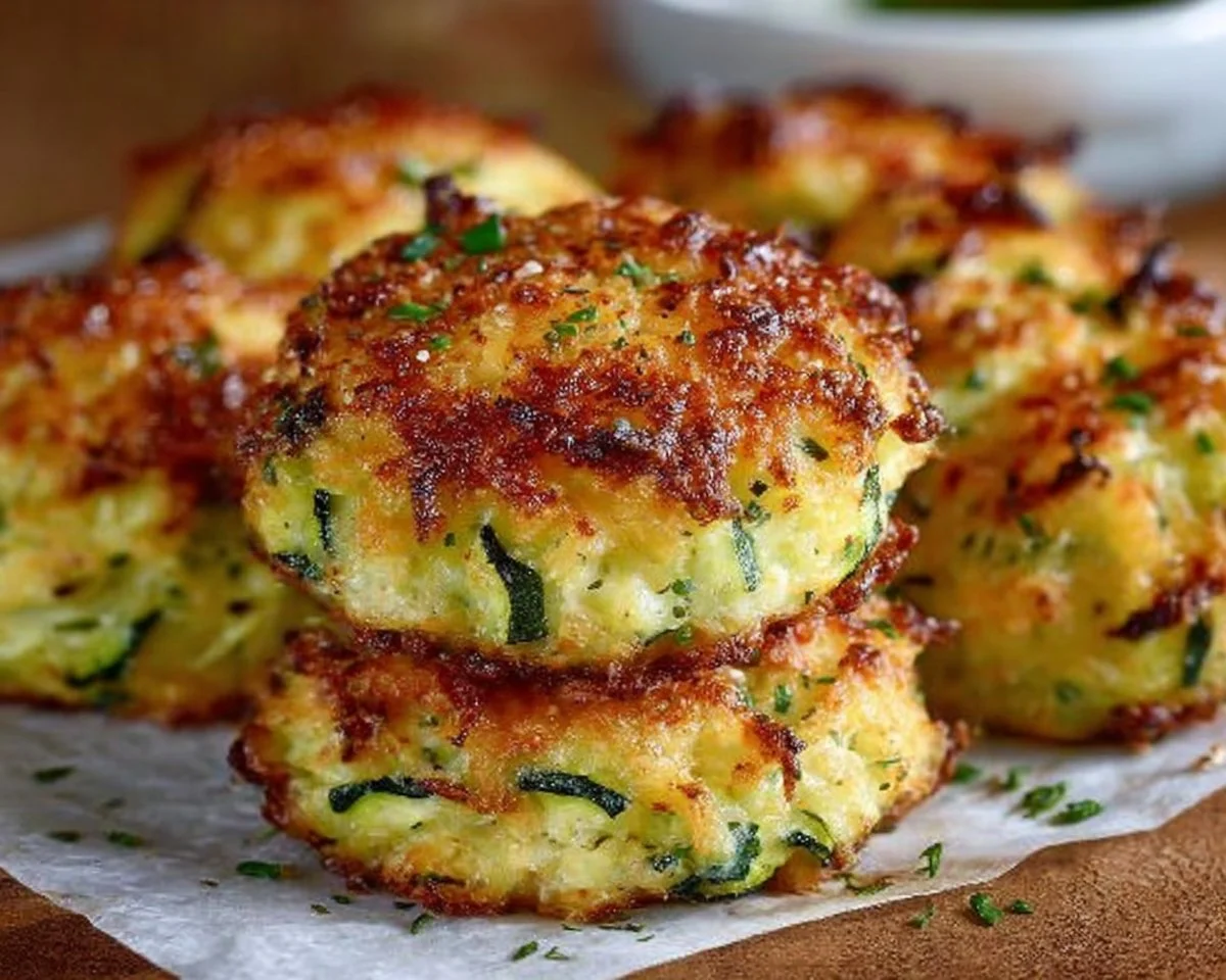Baked Cheesy Zucchini Bites