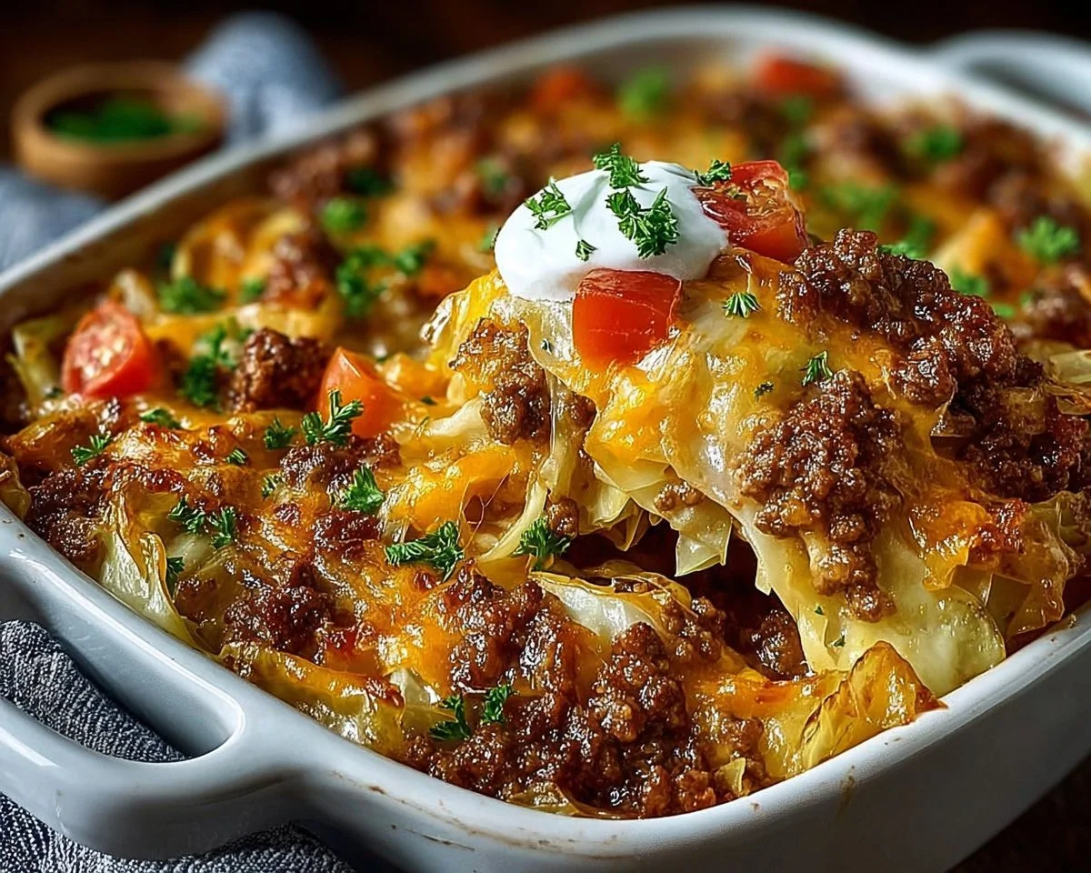 Cabbage Beef Bake