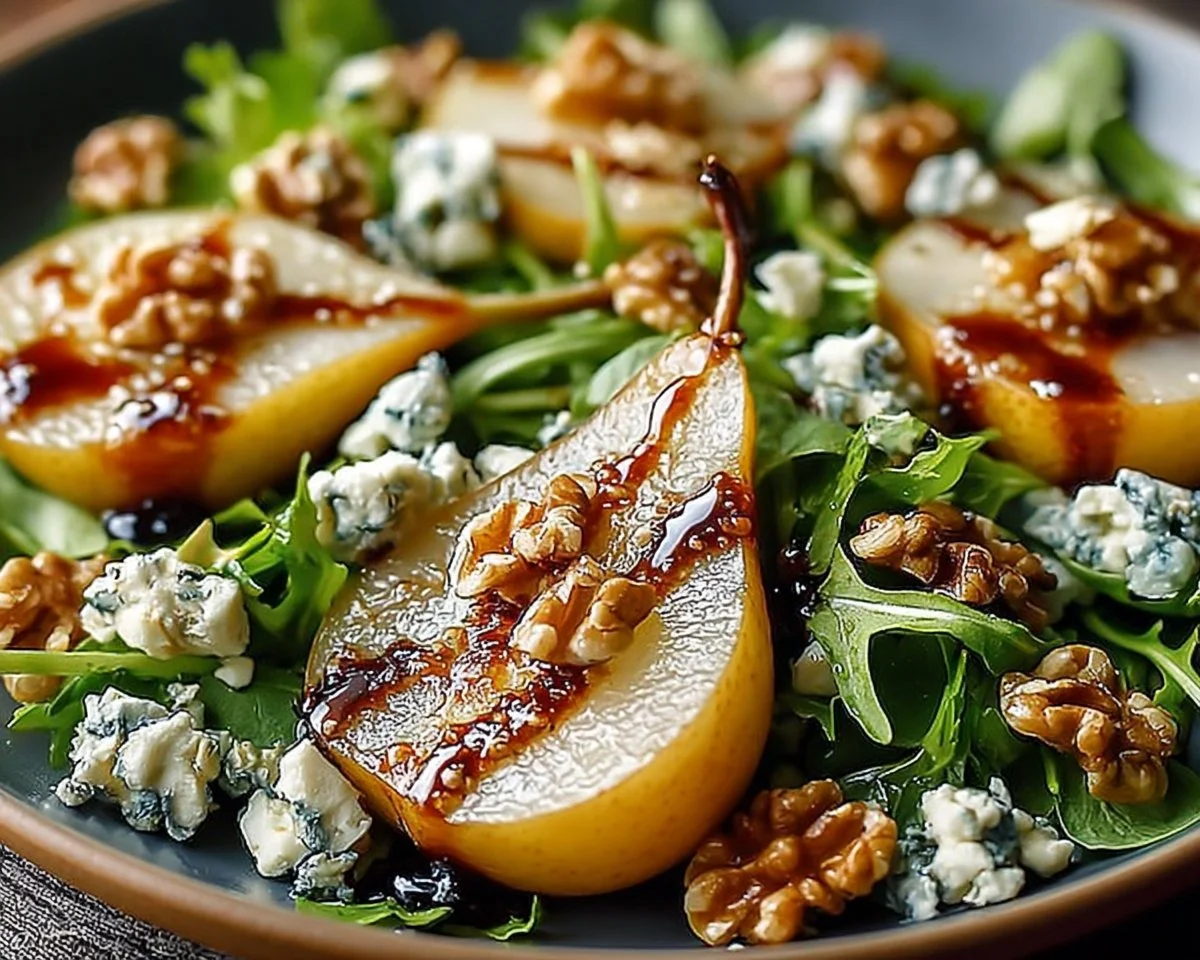 Caramelized Pear and Blue Cheese Salad