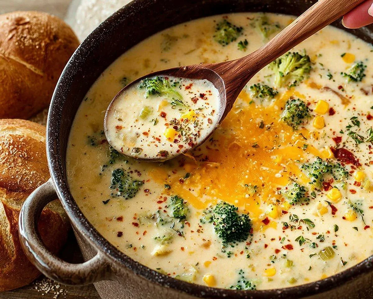 Cheddar Broccoli Potato Soup