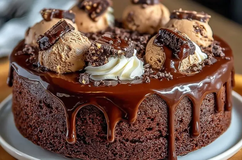 Delicious Choco Supernova Cake with rich chocolate layers and decorative frosting