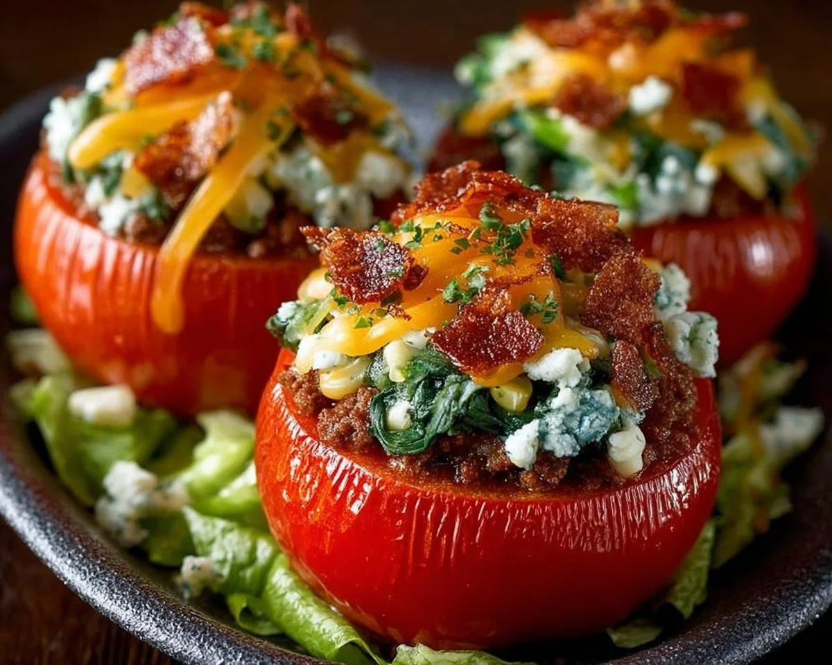 Healthy Taco Stuffed Tomatoes