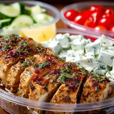 Delicious Hellenic Chicken dish showcasing assemblages of Mediterranean flavors.