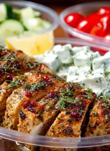 Delicious Hellenic Chicken dish showcasing assemblages of Mediterranean flavors.