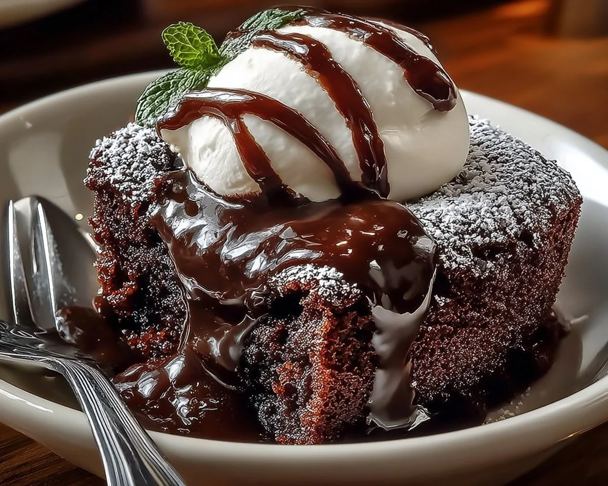 Hot Fudge Chocolate Pudding Cake