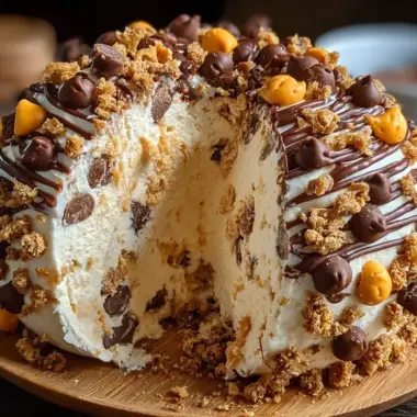Indulgent Reese's Cheese Ball: A creamy, decadent dessert treat.