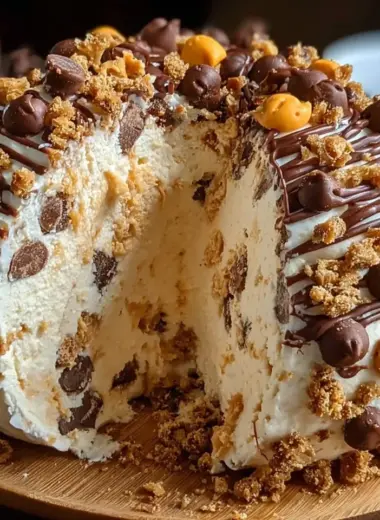 Indulgent Reese's Cheese Ball: A creamy, decadent dessert treat.