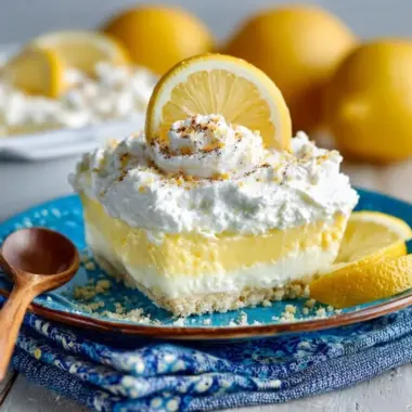 Delicious Keto Lemon Lush dessert served in a glass