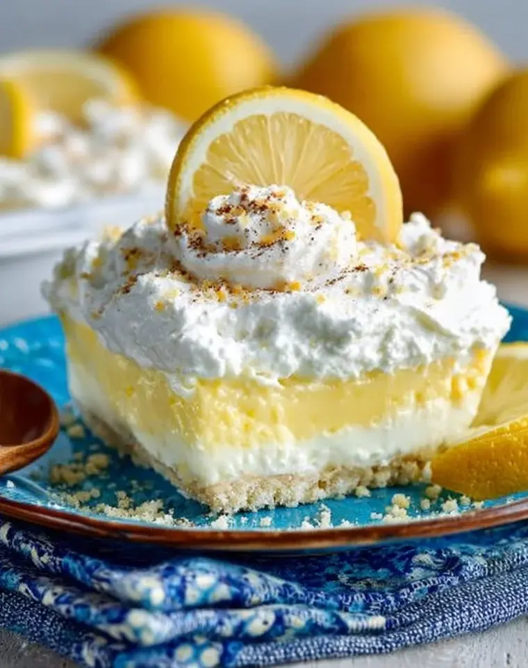 Delicious Keto Lemon Lush dessert served in a glass