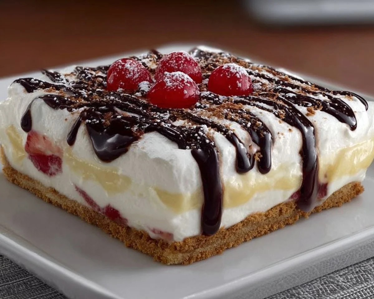 Layered Banana Split Dessert