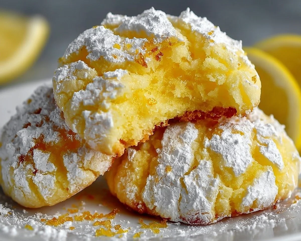 Lemon Crinkle Cookies