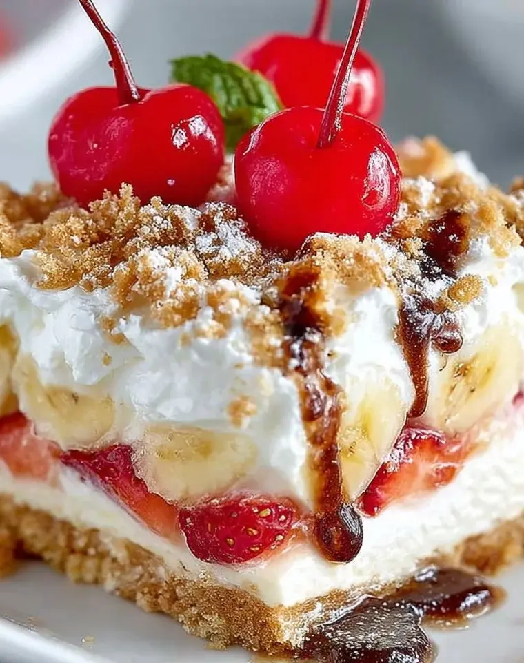 Delicious no-bake cream cheese dessert topped with berries