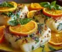 Pan Fried Cod with Citrus Basil Butter Sauce