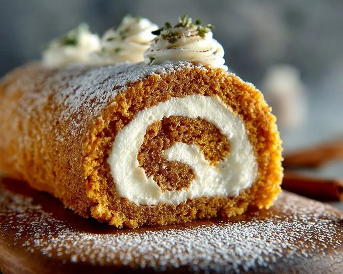 Pumpkin Roll Recipe With Cream Cheese Filling